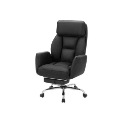 Monarch Executive Office Chair in Faux Leather - BLACK Best