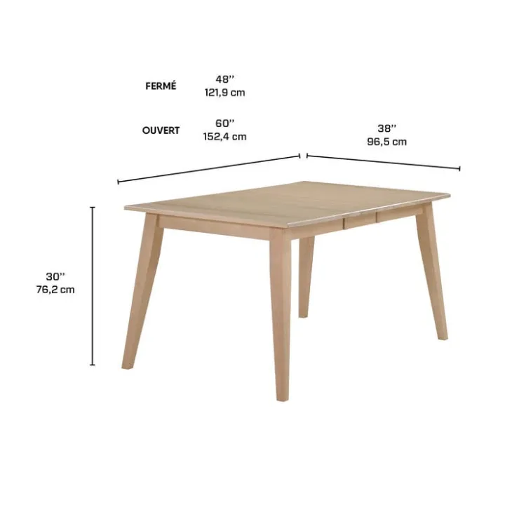Arboit Poitras Extendable Rectangular Dining Table (54" to 70") - Greige Best