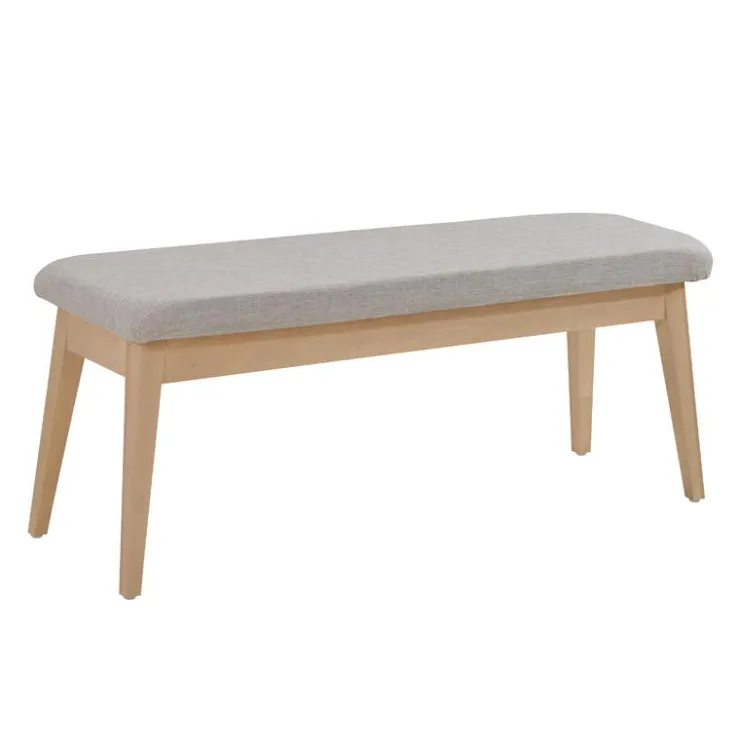 Arboit Poitras Extendable Rectangular Dining Table (48" to 60") with 4 Chairs and Bench - Greige Online