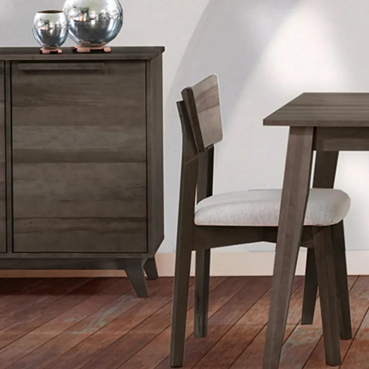 Arboit Poitras Extendable Rectangular Dining Table (48" to 60") with 6 Chairs - Slate Clearance