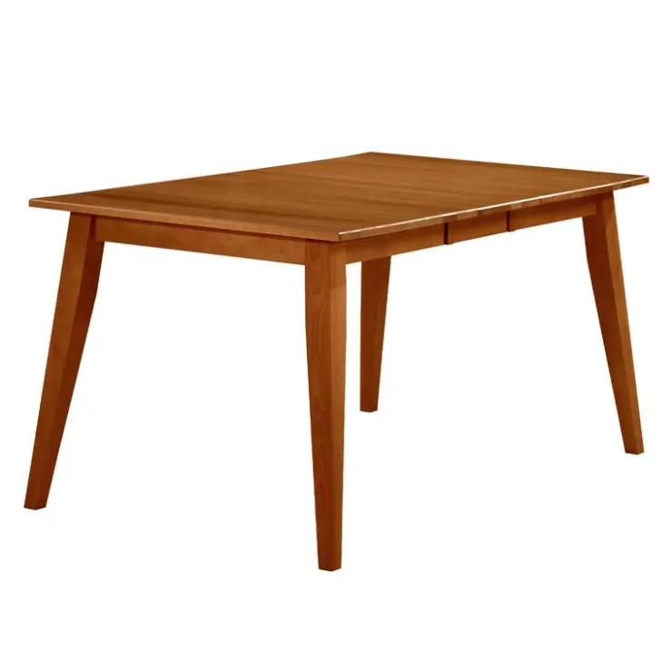 Arboit Poitras Extendable Rectangular Dining Table (54" to 70") with 6 Chairs - Brown