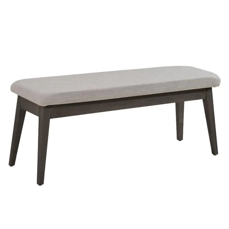 Arboit Poitras Extendable Rectangular Dining Table (48" to 60") with 4 Chairs and Bench - Slate
