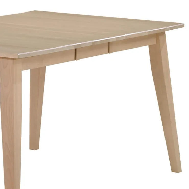 Arboit Poitras Extendable Rectangular Dining Table (48" to 60") with 4 Chairs - Greige