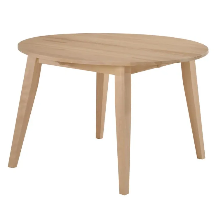 Arboit Poitras Extendable Round Dining Table (48" to 66") with 4 Chairs - Greige Best