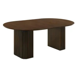 Extendable Round Pedestal Dining Table (48 to 83