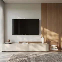 Nexera Extendable TV Console - Kiss curl & morning dew Discount