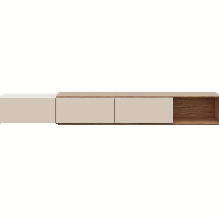 Nexera Extendable TV Console - Kiss curl & morning dew Clearance