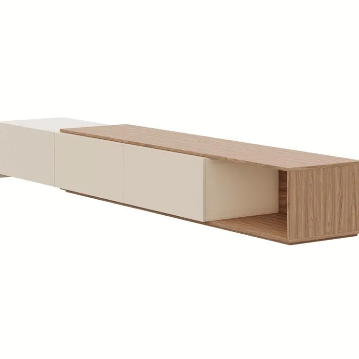 Nexera Extendable TV Console - Kiss curl & morning dew Clearance