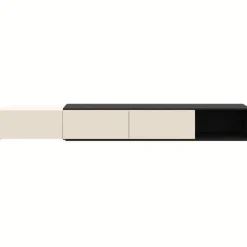 Nexera Extendable TV Console - Black karisma & morning dew Online