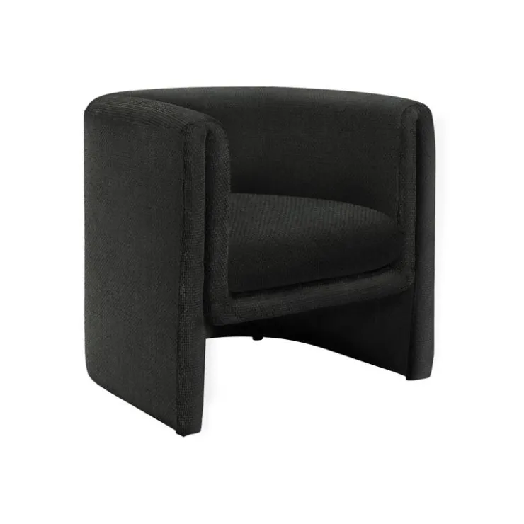 Monarch Fabric Accent Chair - BLACK Online