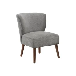 Monarch Fabric Accent Chair - LIGHT GREY Hot