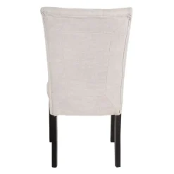 Fabric Chairs (Set of 2) - Cream Grey Hot