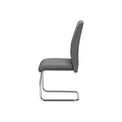 Monarch Fabric Chairs with Chrome Base (Set of 2) - - Grey Discount