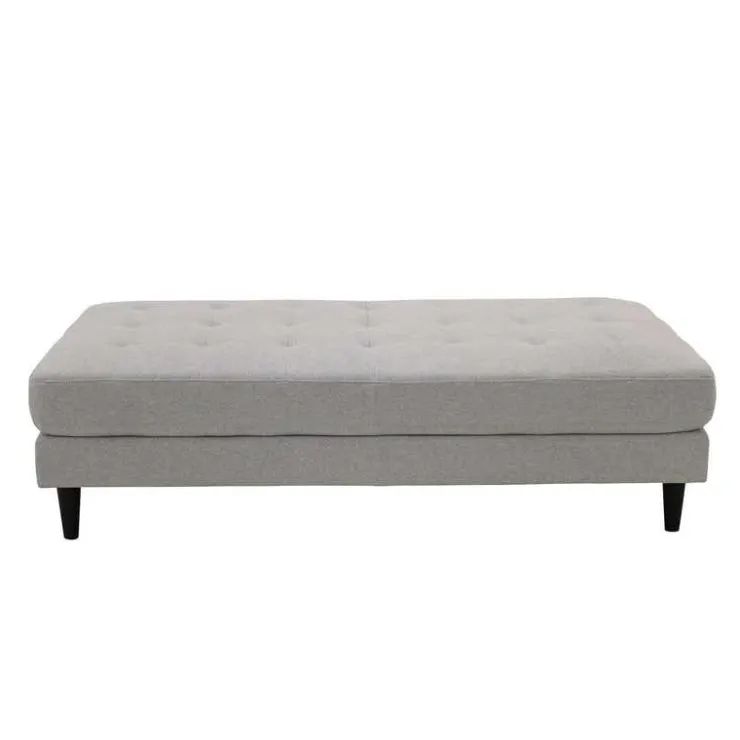 Fabric Ottoman 62 x 31 x 17 - Grey Outlet