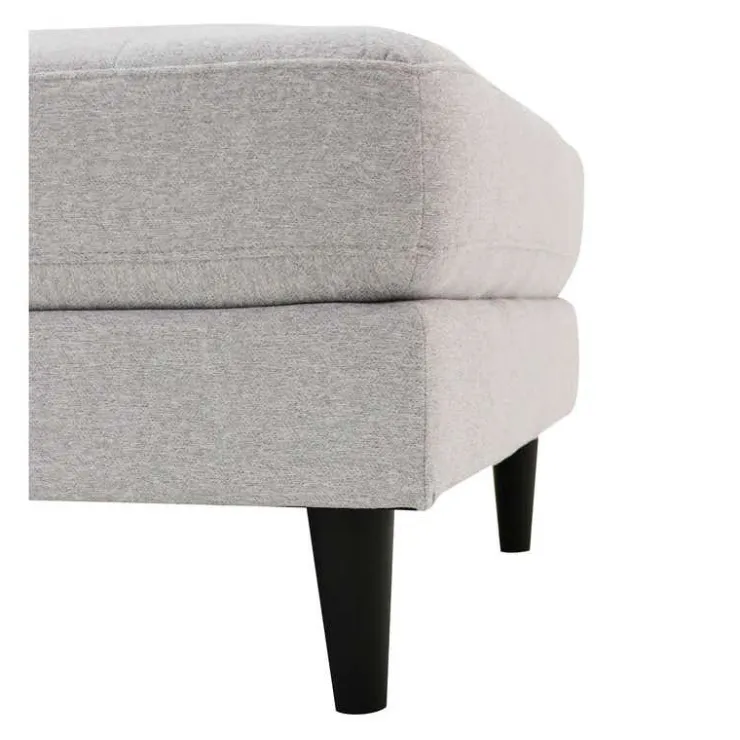 Fabric Ottoman 62 x 31 x 17 - Grey Outlet