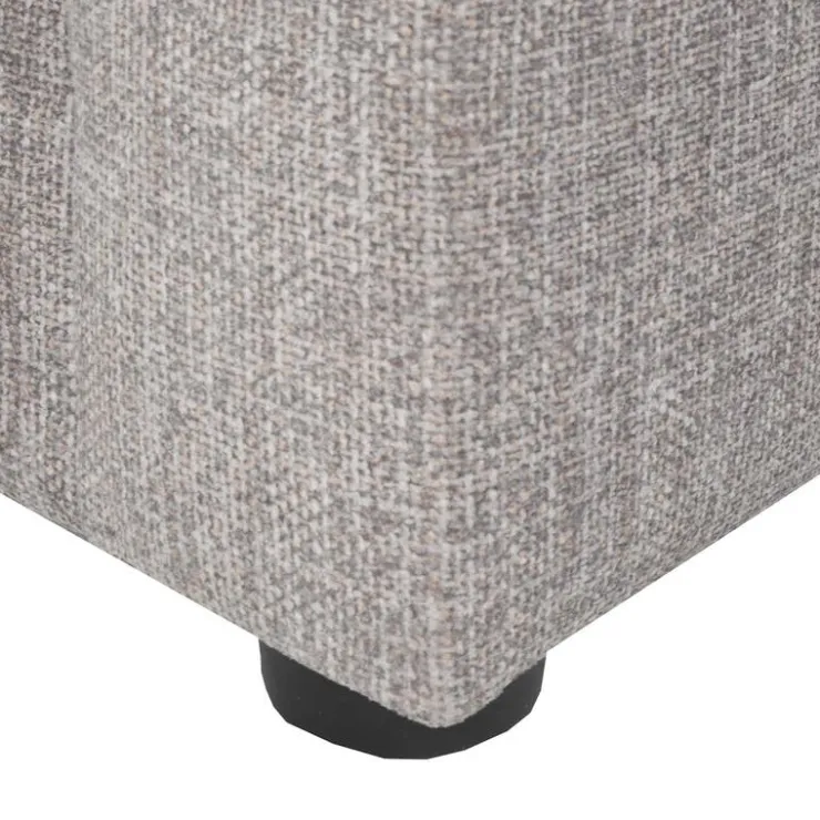 Sofa By Fancy Fabric Sectional with Matching Ottoman Grey New