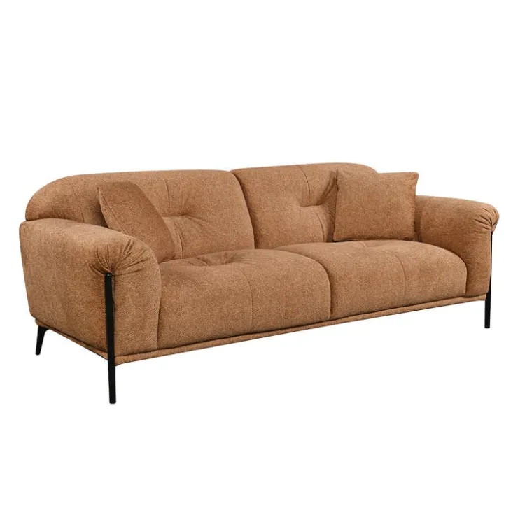 Fabric Sofa - Caramel Brown Hot