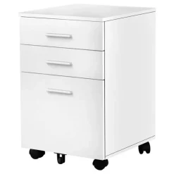 Monarch Filing cabinet - 3 drawer / on castors - White Discount