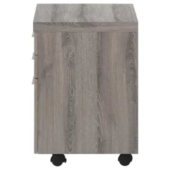 Monarch Filing cabinet - 3 drawer / on castors - Dark Taupe Discount