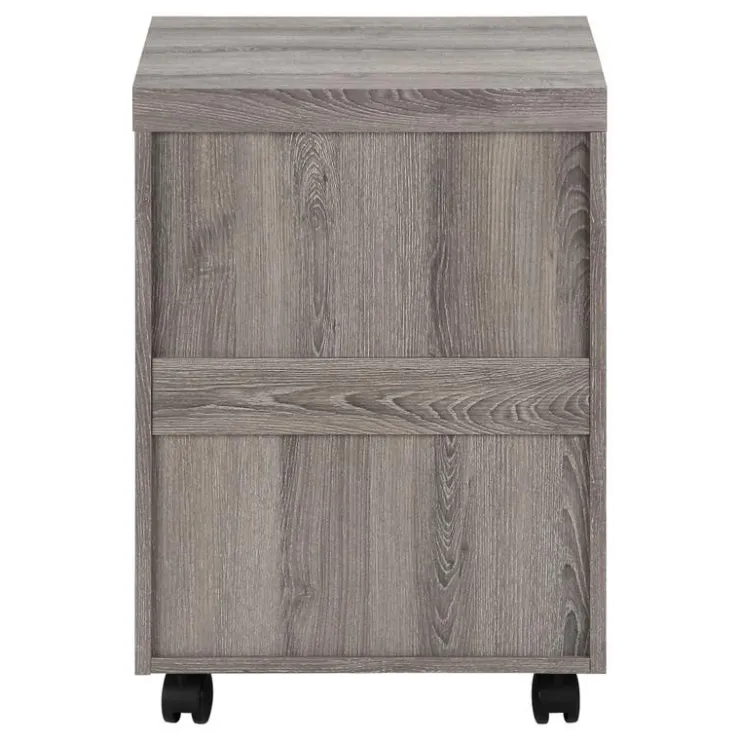 Monarch Filing cabinet - 3 drawer / on castors - Dark Taupe Discount