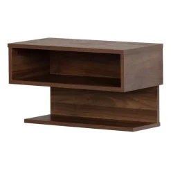 Meubles South Shore Floating Nightstand - South Shore NATURAL WALNUT Discount
