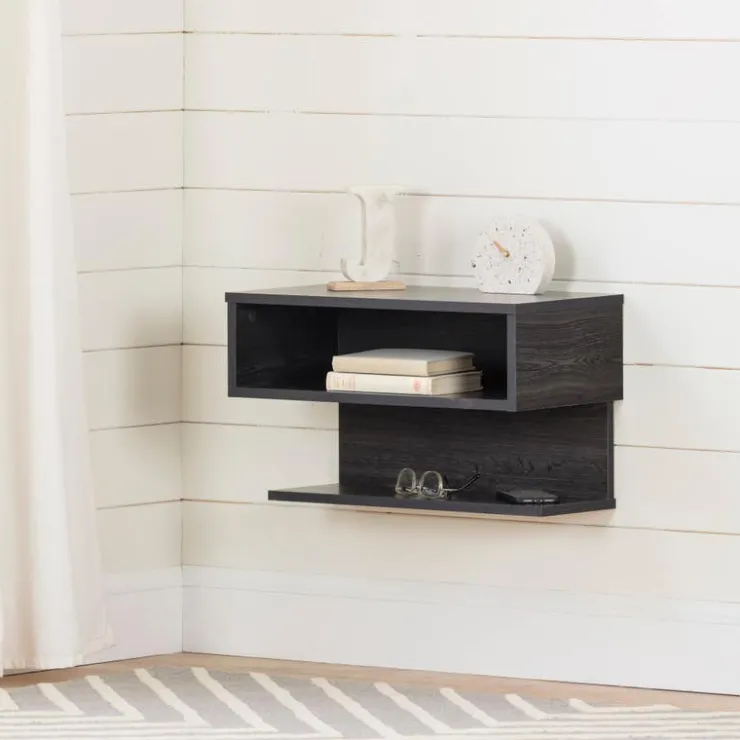 Meubles South Shore Floating Nightstand - South Shore GRAY OAK Online