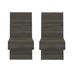 Nexera Floating Nightstand Extension Panel (set of 2) - Grey Oak Discount