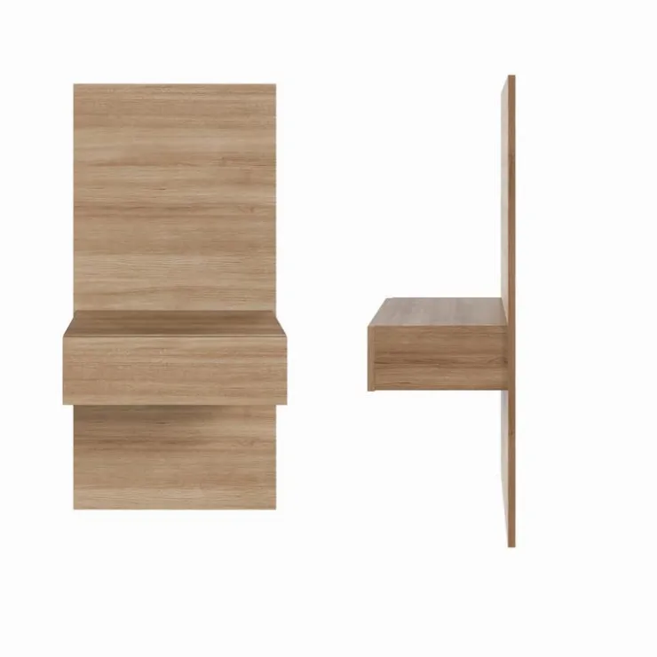 Nexera Floating Nightstands Extension Panels - Brown Oak Clearance