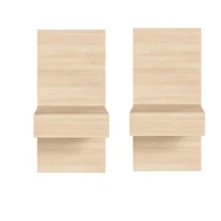 Nexera Floating Nightstands Extension Panels - Natural Blonde Oak Discount