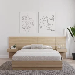 Nexera Floating Nightstands Extension Panels - Natural Blonde Oak Discount