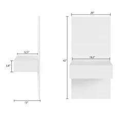 Nexera Floating Nightstands Extension Panels - White wood grain Best