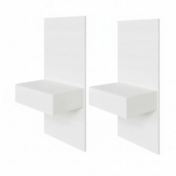 Nexera Floating Nightstands Extension Panels - White wood grain Best