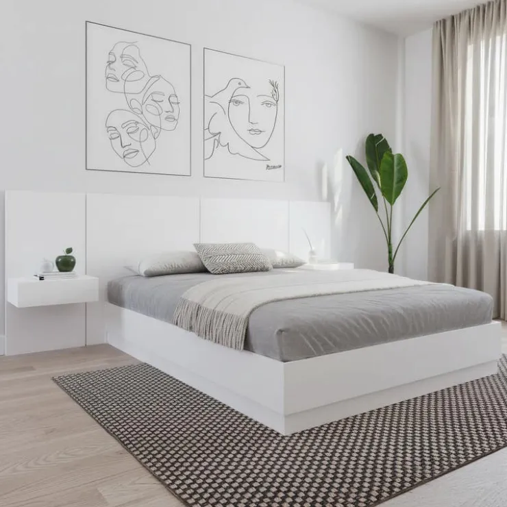 Nexera Floating Nightstands Extension Panels - White wood grain Best