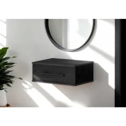 Meubles South Shore Floating Side Table - South Shore Black Oak Discount