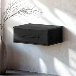 Meubles South Shore Floating Side Table - South Shore Black Oak Discount