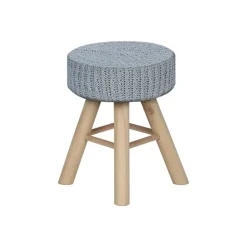 Monarch Footrest with Golden Hairpin-Style Legs - Grey Outlet