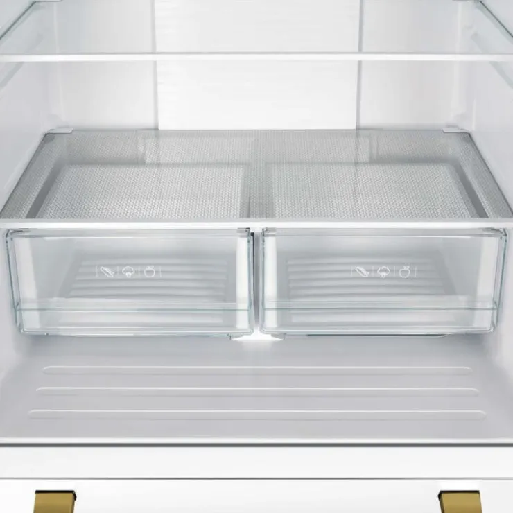FORNO 17,5 Cu Ft 30 In Refrigerator Bottom Freezer, French door - FFFFD1974-31 White Outlet