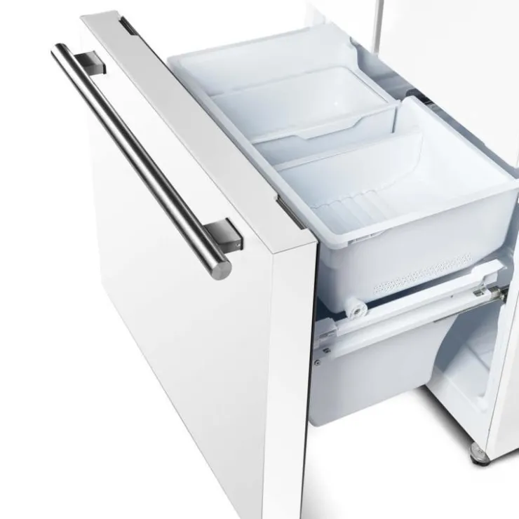 FORNO 17,5 Cu Ft 30 In Refrigerator Bottom Freezer, French door - FFFFD1974-31 White Outlet