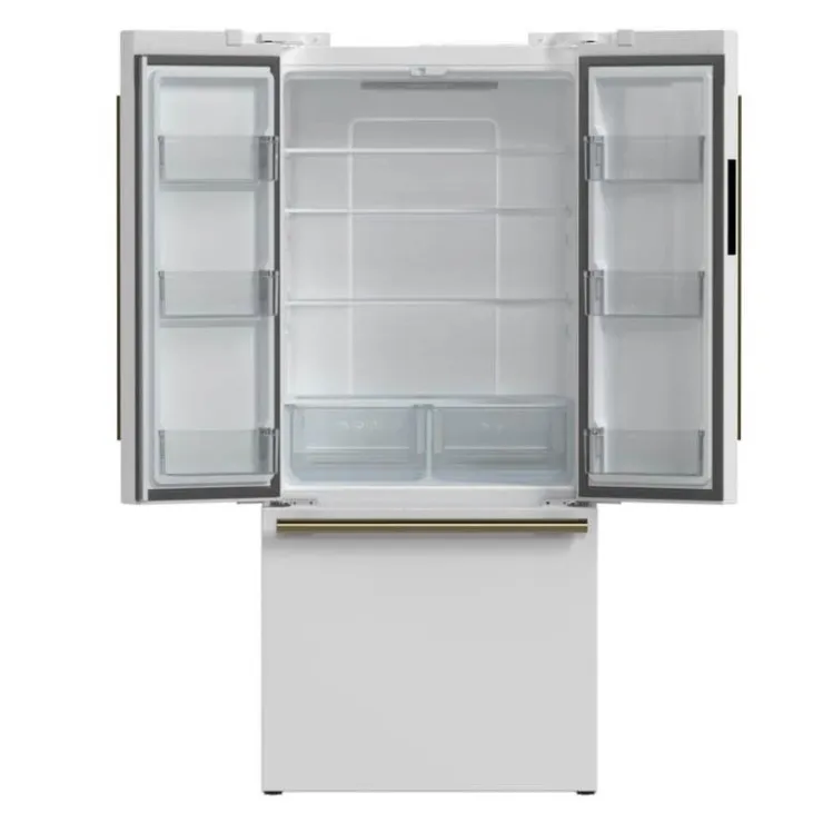 FORNO 17,5 Cu Ft 30 In Refrigerator Bottom Freezer, French door - FFFFD1974-31 White Outlet