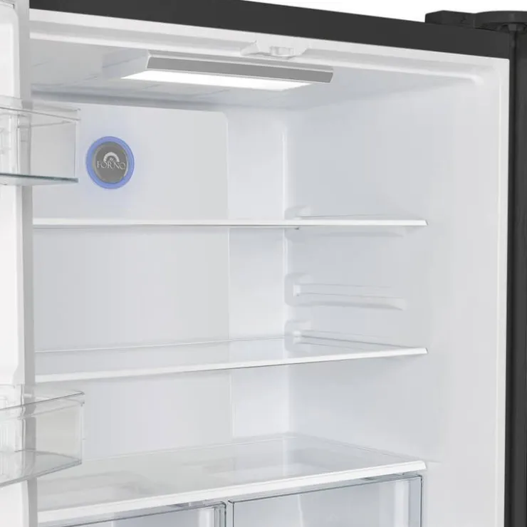 FORNO 19,2 Cu Ft 36 In Refrigerator Bottom Freezer, French door - FFRBI1820-36 Black Hot