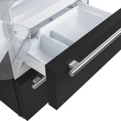 FORNO 19,2 Cu Ft 36 In Refrigerator Bottom Freezer, French door - FFRBI1820-36 Black Hot