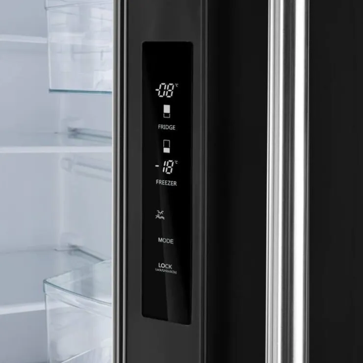 FORNO 17,5 Cu Ft 30 In Refrigerator Bottom Freezer, French door - FFFFD1974-31 Black New