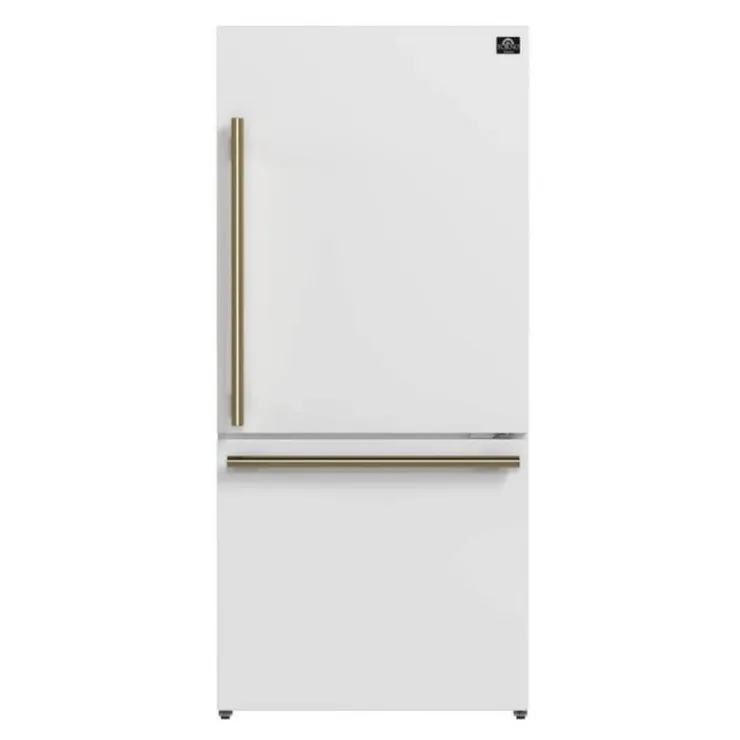 FORNO 17,5 Cu Ft 30 In Refrigerator Bottom Freezer - FFFFD1785-31 White Outlet