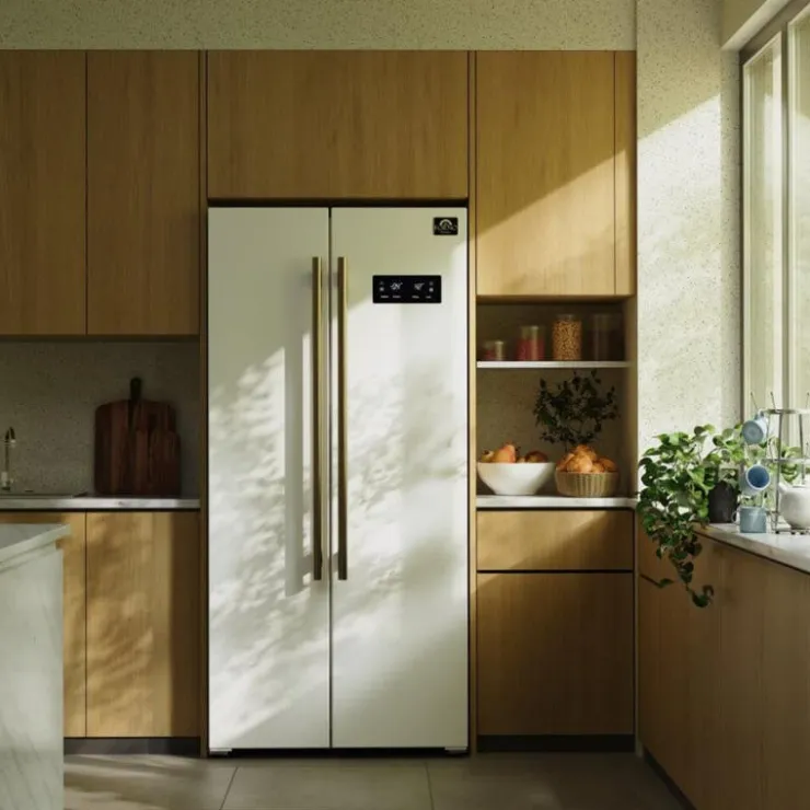 FORNO 15,6 Cu Ft 33 In Refrigerator Side by side - FFRBI1805-33 White Online