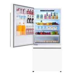FORNO 17,2 Cu Ft 31 In Refrigerator Bottom Freezer - FFFFD1786-31 White Sale