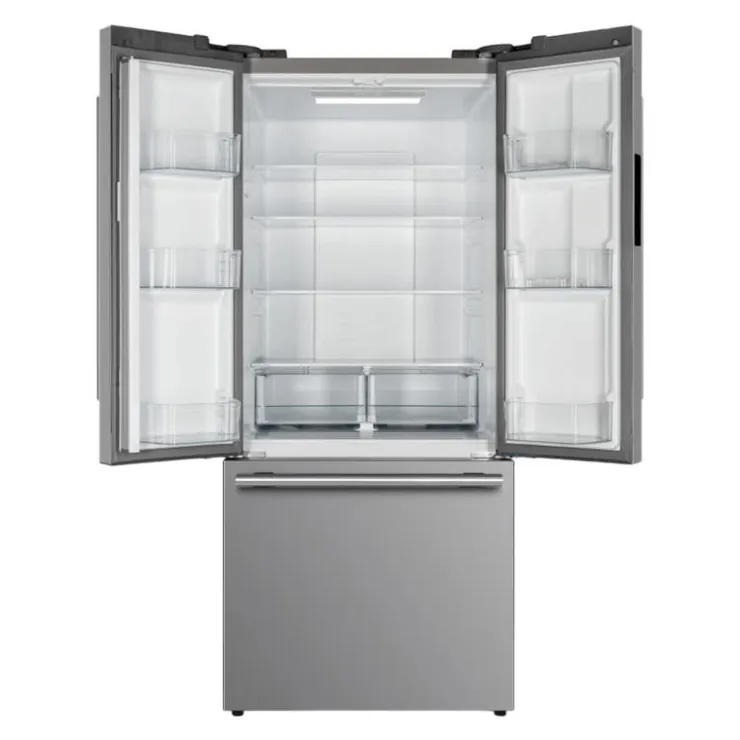 FORNO 17,5 Cu Ft 30 In Refrigerator Bottom Freezer, French door - FFFFD1974-31 Stainless Online
