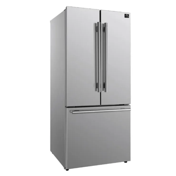 FORNO 17,5 Cu Ft 30 In Refrigerator Bottom Freezer, French door - FFFFD1974-31 Stainless Online
