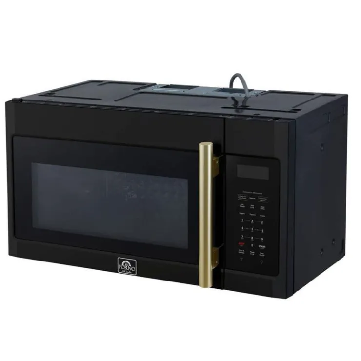 FORNO 1,5 Cu Ft Microwave/Hood, , 1500 W, 300 - FOTR3038-30B Black New