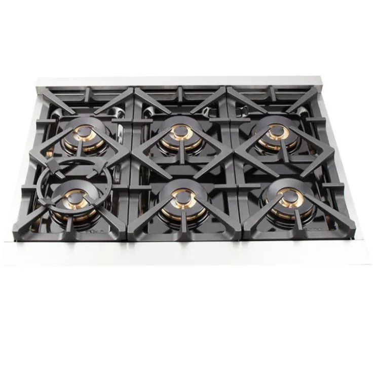 FORNO 36'' Dual Fuel Range 36" Electric Gas - FFSGS6187-36 Stainless Outlet