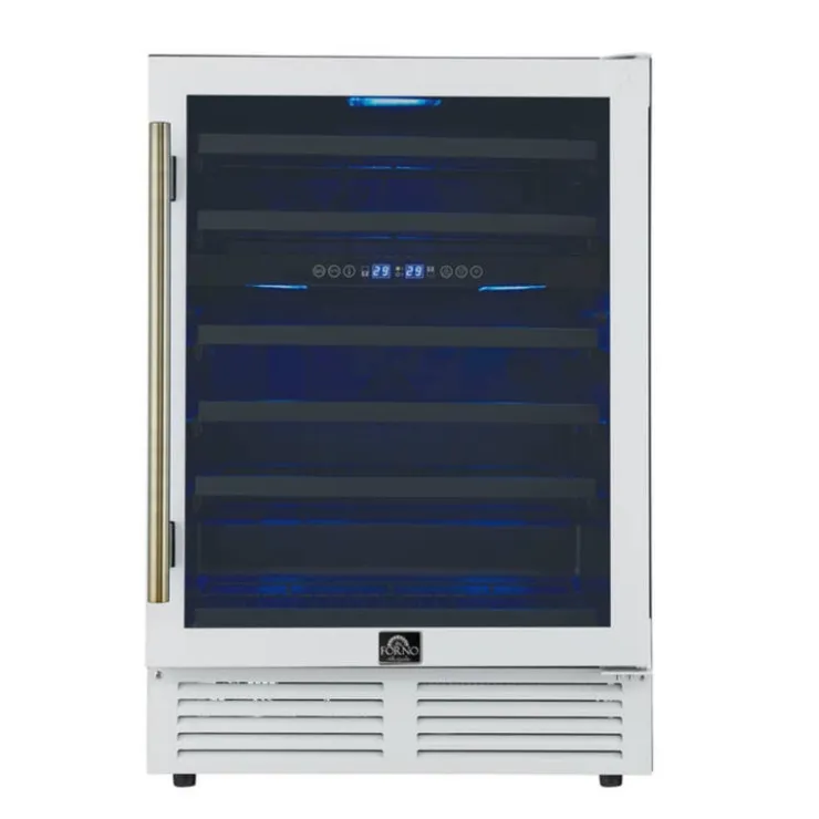FORNO 24" Dual Zone Wine Cooler 24" - FWCDR6634-24 White Clearance